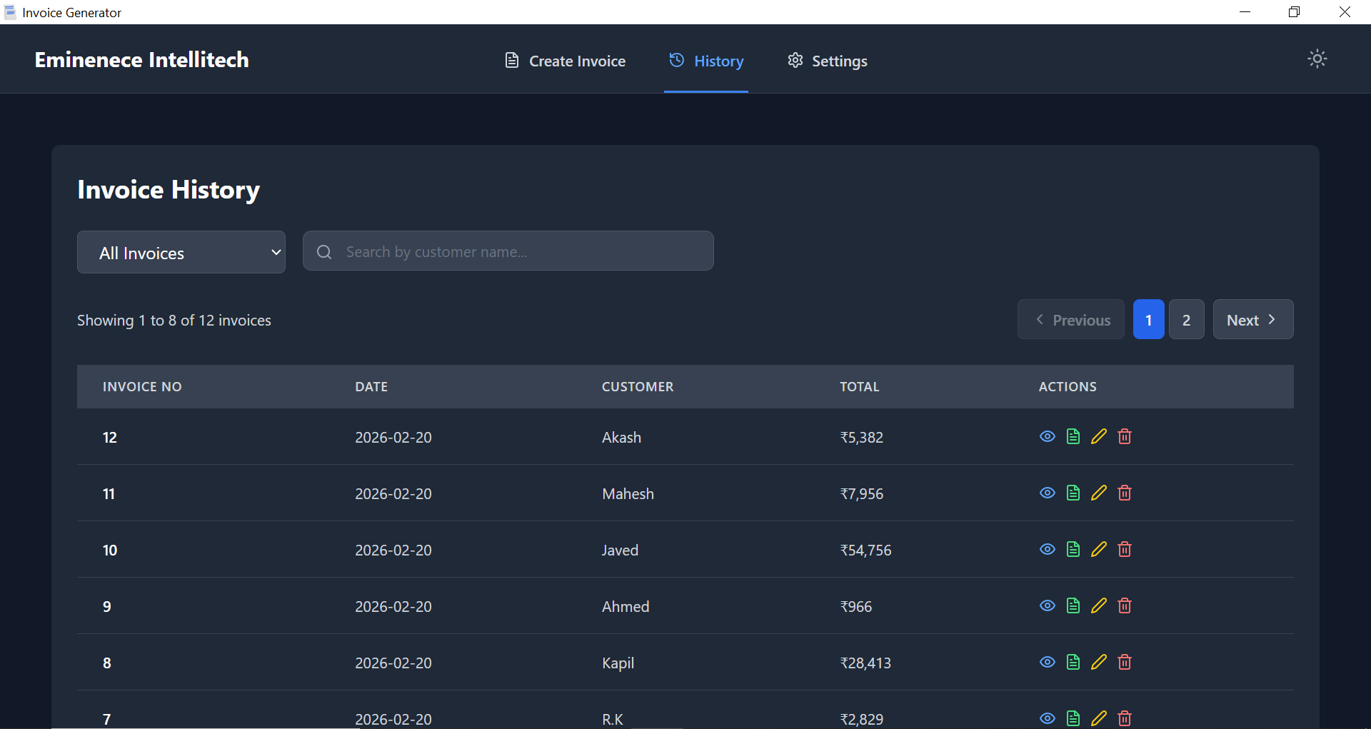 Billing Application slide 2