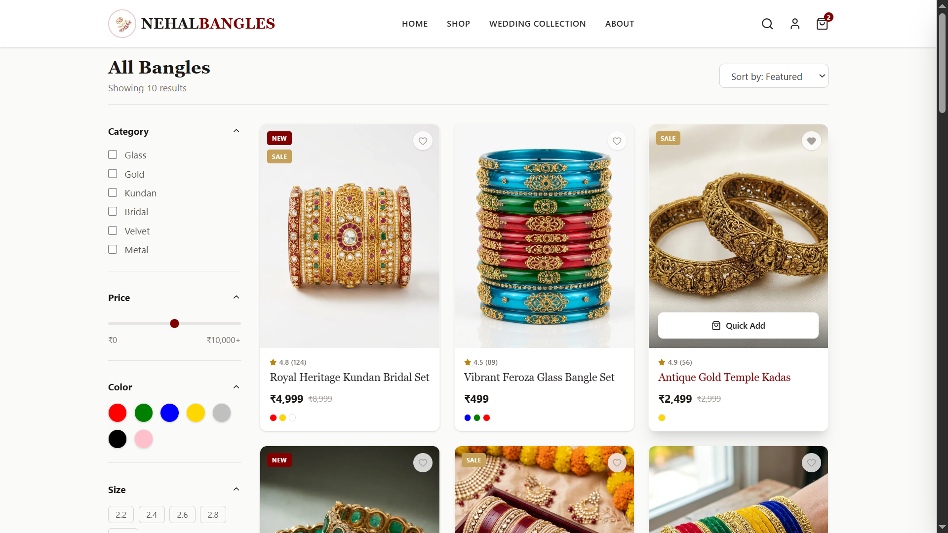 Nehal Bangles slide 3